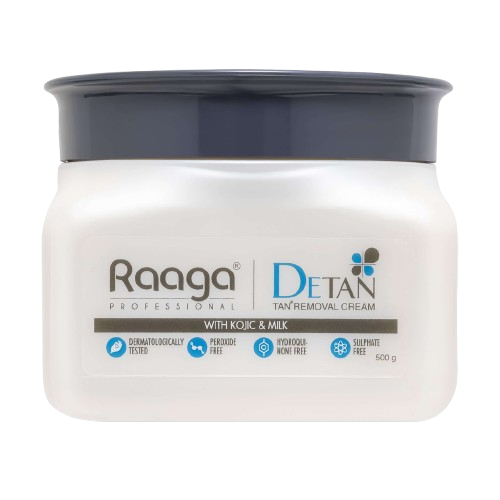 Raaga Professional De-Tan Pack | Tan Removal Cream with Kojic and Milk (500 gm)