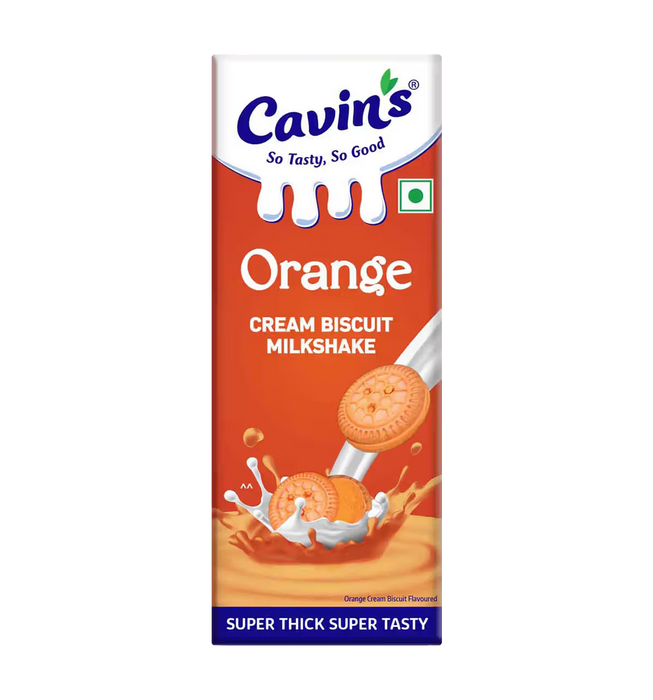 Cavin’s Orange Cream Biscuit Milkshake, 170 ml | Orange Cream Milkshake