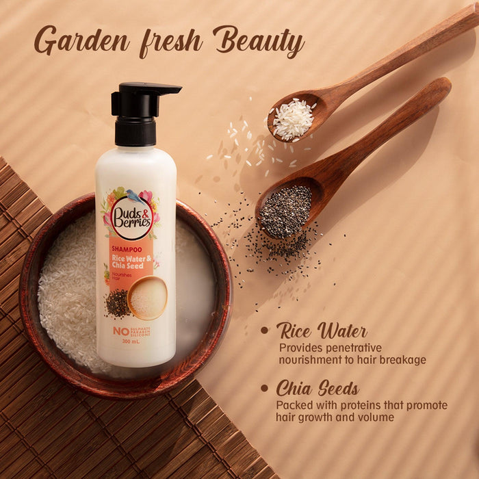Rice Water and Chia Seed Shampoo for Nourishment