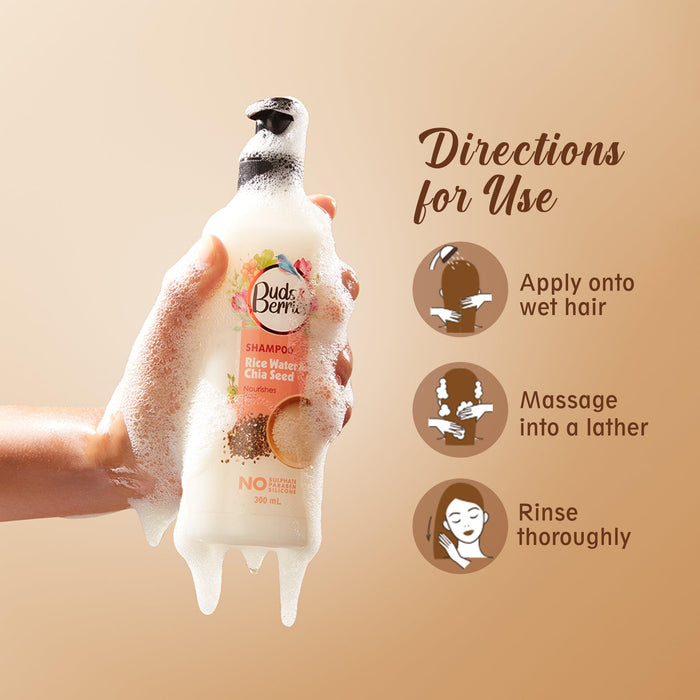 Rice Water and Chia Seed Shampoo for Nourishment
