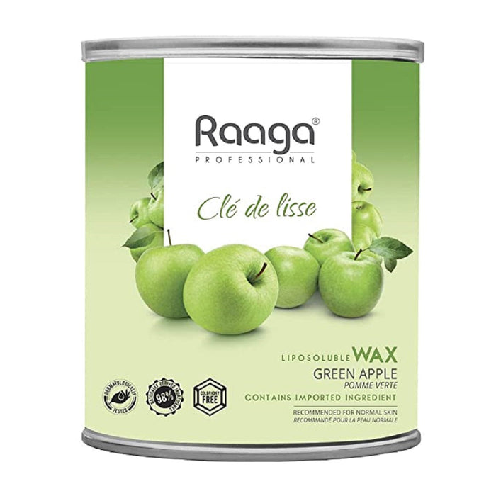 Raaga Professional Liposoluble Wax, Green Apple, 800ml