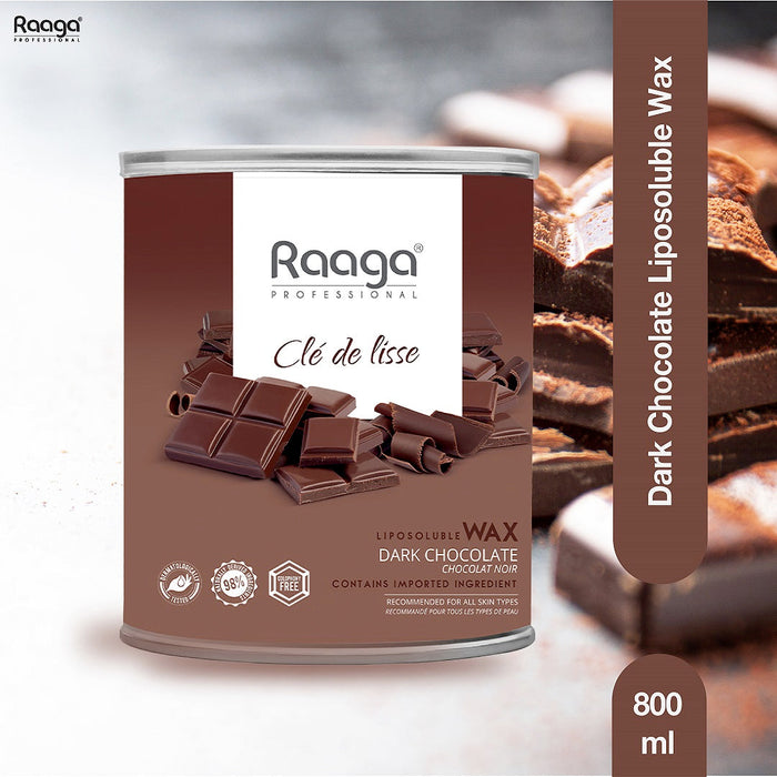 Raaga professional liposoluble wax dark chocolate 800ml