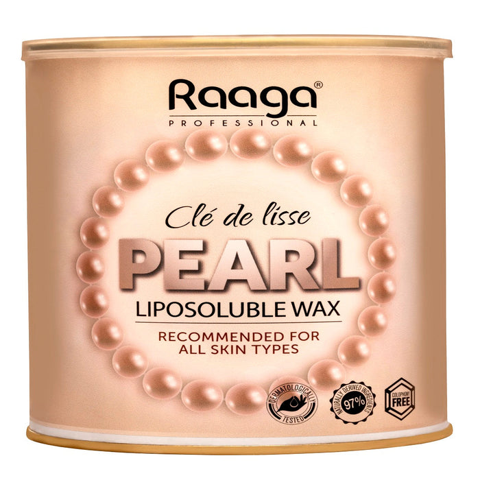 Raaga Professional Liposoluble Wax, Pearl, All Skin Types, 800 g