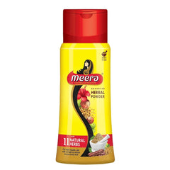 Meera Herbal Hairwash Powder with 11 Natural Herbs, 150g | Advanced Formula for Hair Fall Protection, Strong & Healthy Hair | Fragrance-Free | For Men and Women