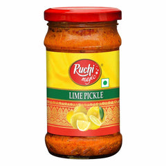 Ruchi Magic Lime Pickle, 300g | Tangy & Spicy Flavor, Perfect with Curd Rice, Snacks, and Everyday Meals | Made with Farm-Fresh Lemons