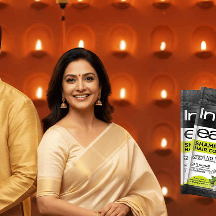 One Shampoo, Double Magic: Cover Greys and Add Festive Shine with Indica Easy Hair Colour - Cavinkart