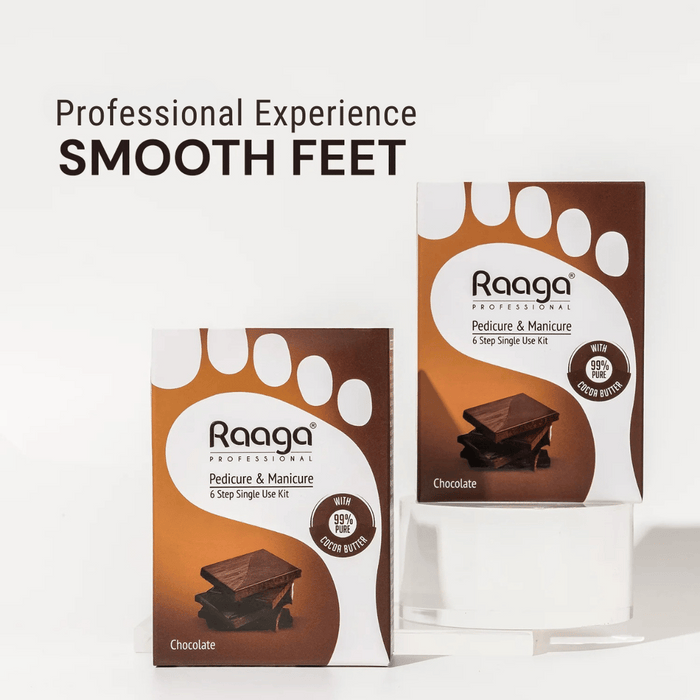 Raaga Professional Manicure Pedicure Chocolate 63g, Brown | A Professional Manicure and Pedicure kit in Chocolate flavour