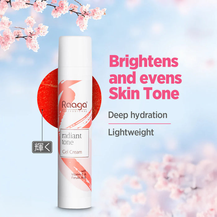 Radiant Tone Gel Cream | Lightweight & Brightening | The Key to Luminous Skin | 55 ml