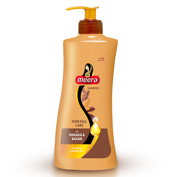 Meera Hairfall Care Shampoo, 650 ml | Goodness Of Badam & Shikakai, For Strong & Healthy Hair | For Men And Women, Paraben Free