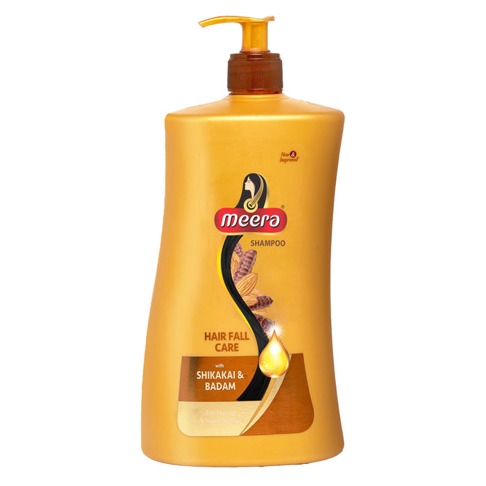 Meera Hairfall Care Shampoo, 1L | Goodness Of Badam & Shikakai, For Strong & Healthy Hair | For Men And Women, Paraben Free