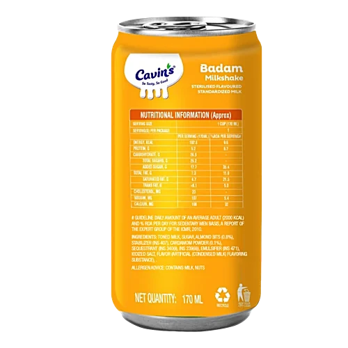 Cavin’s Badam Milkshake, 170 ml | Badam Milkshake