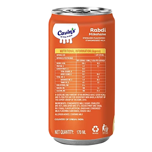 Cavin's Rabdi Milkshake, 170 ml | Rabdi Milkshake