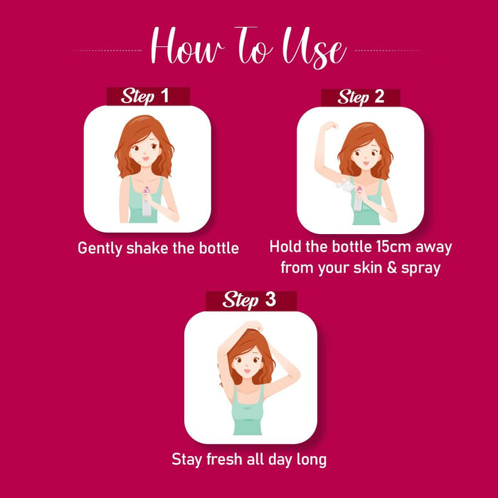 Spinz Enchante Perfumed Deo for Women, with International Fragrances for Long Lasting Freshness and 24 Hours Protection, 200ml | International Fragrances for Long Lasting Freshness of Women Deo (Pack of 2)