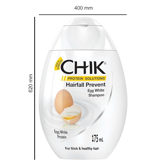 Chik Protein Solution Hairfall Prevent Shampoo, 175 ml | With Goodness Of Egg White, For Thick And Healthier Hair