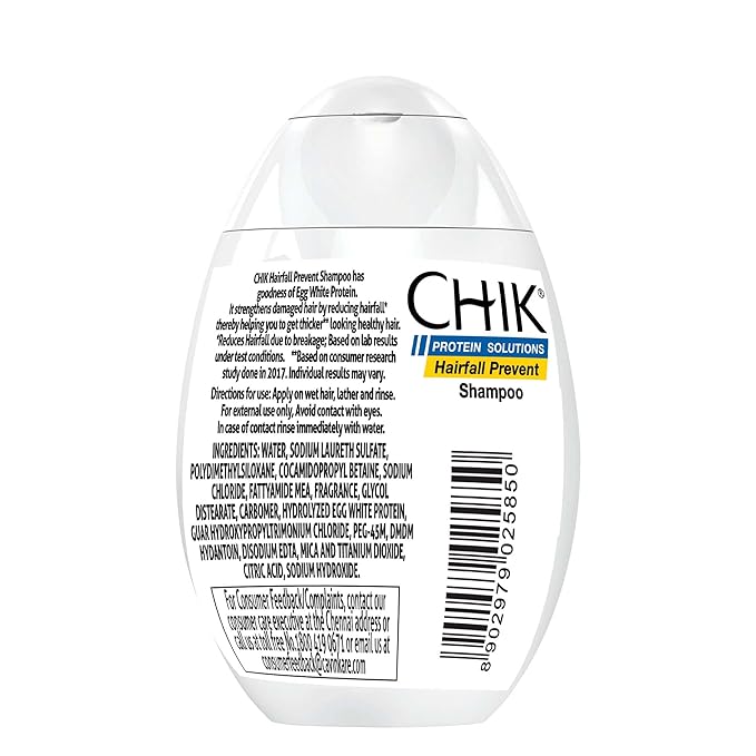 Chik Protein Solution Hairfall Prevent Shampoo, 175 ml | With Goodness Of Egg White, For Thick And Healthier Hair