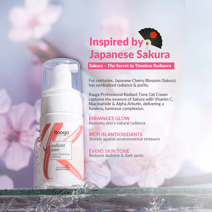 Radiant Tone Face Cleansing Mousse | Deep Cleanse Face Wash & Radiance Boost for Luminous Skin | 100ml