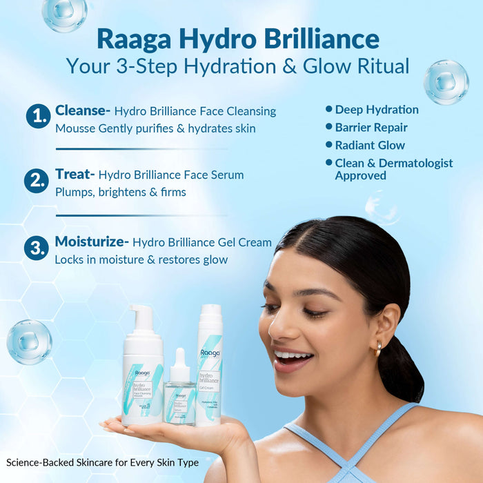Hydro brilliance gel cream your 3-step hydration & glow ritual  