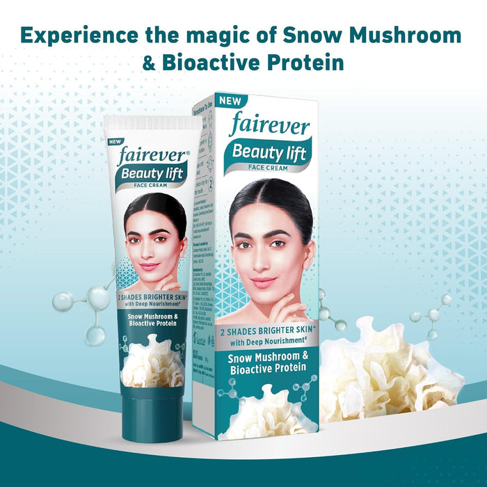 Fairever Beauty Lift Snow Mushroom & Bioactive Protein Face Cream, 50g