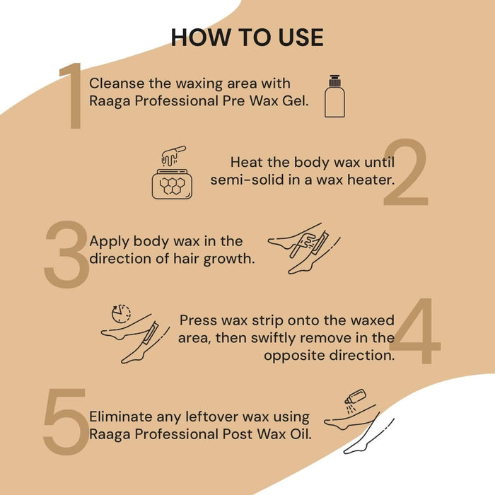 Raaga Professional waxing instructions