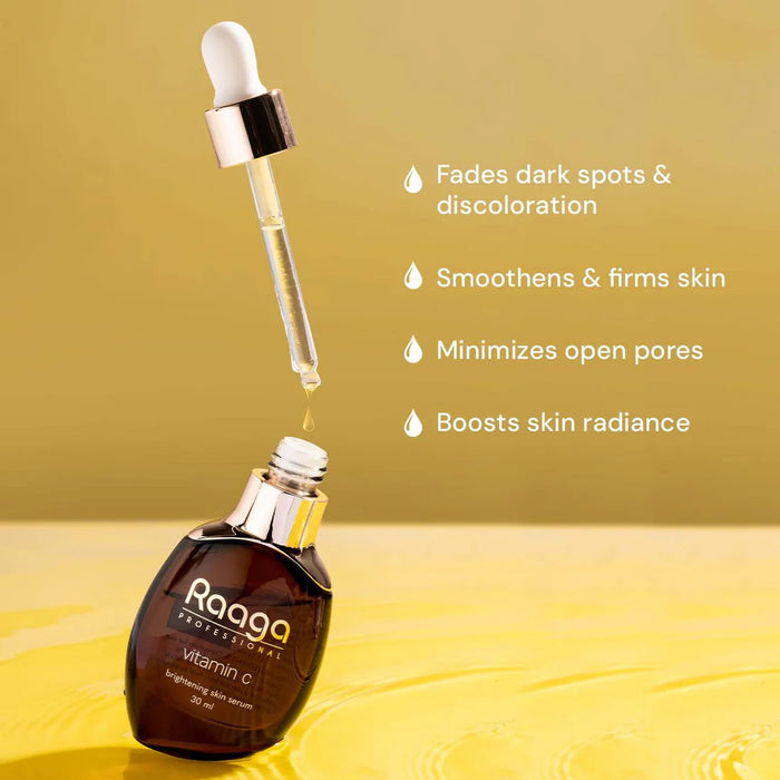 Raaga Professional Brightening Serum with Vitamin C and Niacinamide | Unlock Luminous Glow (30ml)