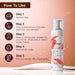 Radiant tone face cleansing mousse usage