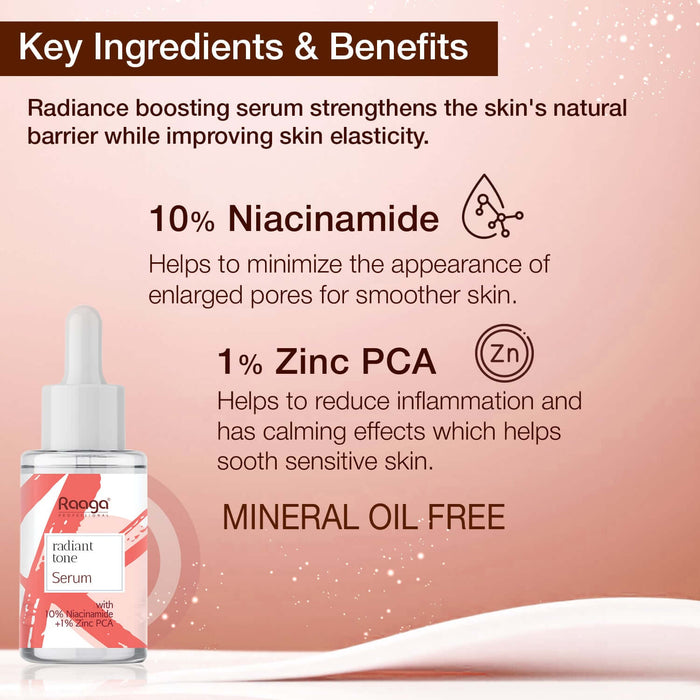 Radiant tone serum key ingredients & benefits 