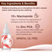 Radiant tone serum key ingredients & benefits 