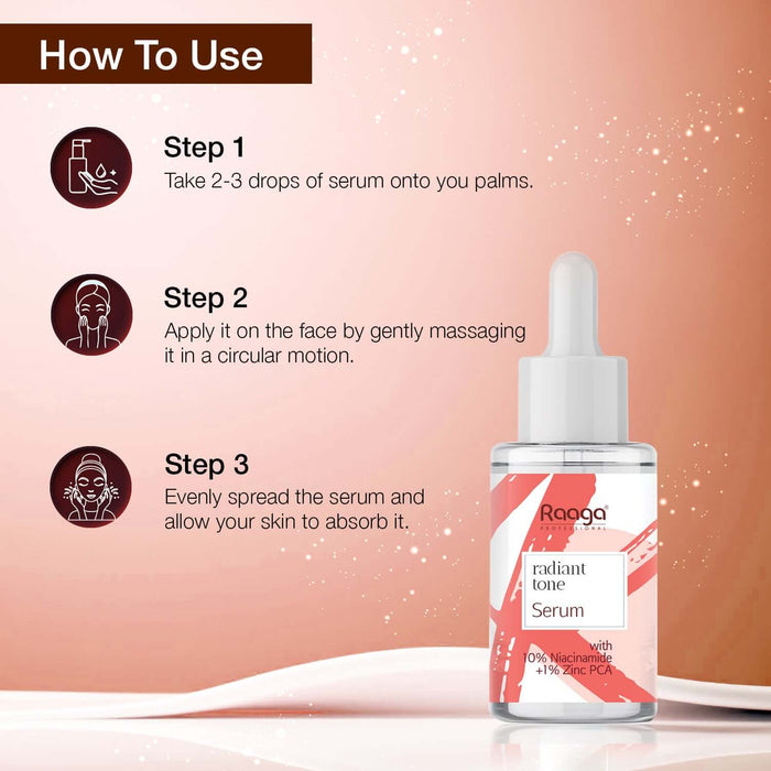 Radiant tone serum usage 