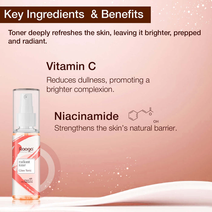 Radiant tone glow tonic key ingredient & benefits 