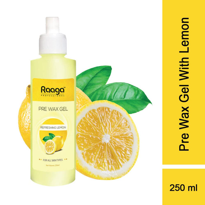 Raaga Professional Pre Wax Gel With Lemon, 250ml | Professional Wax gel with freshness of lemon.