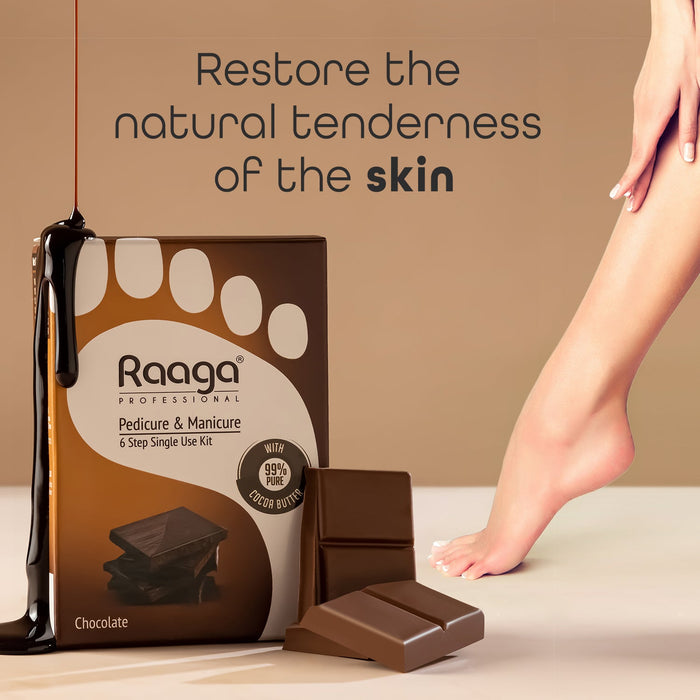 Raaga Professional Manicure Pedicure Chocolate 63g, Brown | A Professional Manicure and Pedicure kit in Chocolate flavour