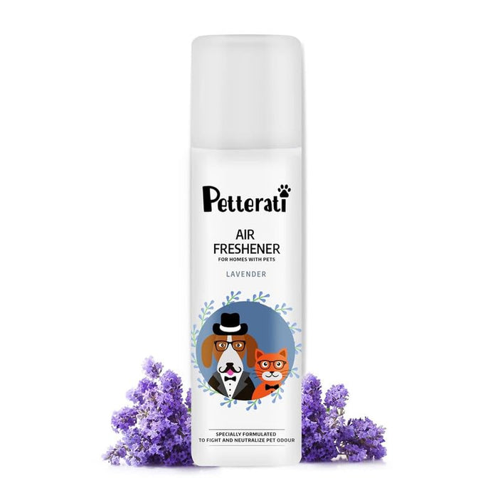 Petterati Lavender Air Freshener (250ml) Fight & Neutralize Pet Odours | Leave Your Surroundings Smelling Fresh