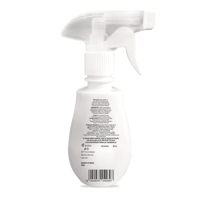 Petterati Lavender Pet Sanitizer (250ml) BKC & Alcohol Free | Kills 99.9% Germs | with The Goodness of Aloe Vera & Vitamin E