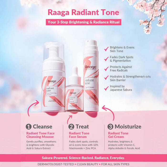 Radiant Tone Gel Cream | Lightweight & Brightening | The Key to Luminous Skin | 55 ml