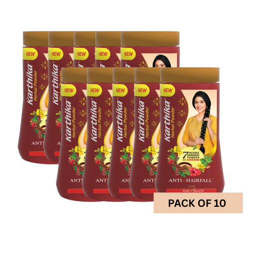 Karthika anti-hairfall herbal powder pack of 10 