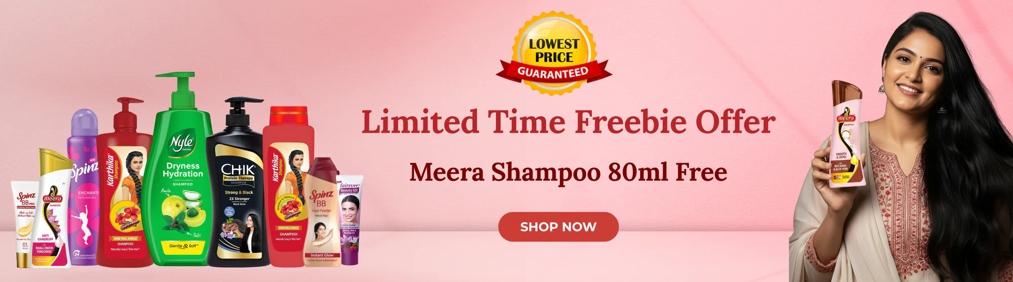Meera shampoo  80ml free at cavin cart  