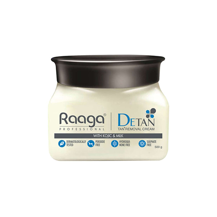 Raaga Professional De-Tan Pack | Tan Removal Cream with Kojic and Milk (500 gm)