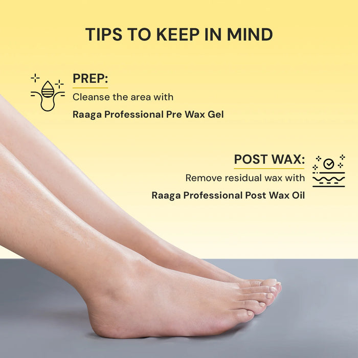 Raaga Professional Gold Liposoluble Body Wax (Metallic Wax) | Dermatologically Tested, Colophony Free (800 ml)