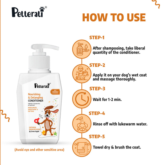 Petterati Nourishing & Detangling Dog Conditioner (400 ML)