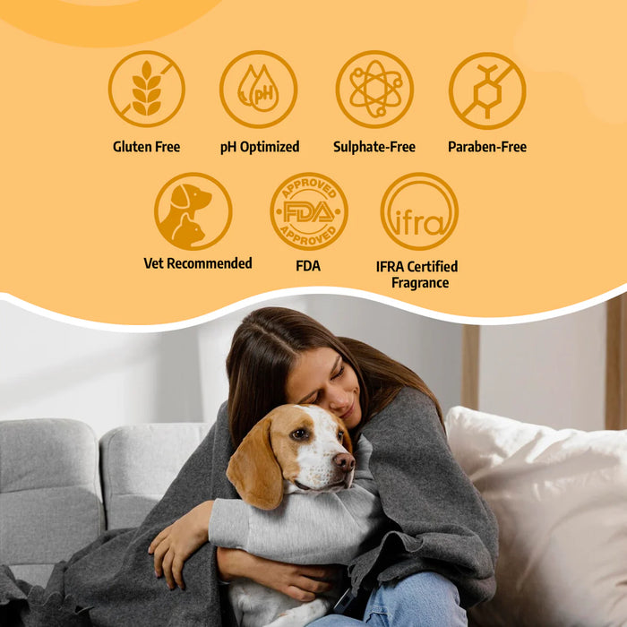 Petterati Shed Control Shampoo | Dog Hairfall Shampoo | Reduces Excessive Shedding for Dogs | 400ml