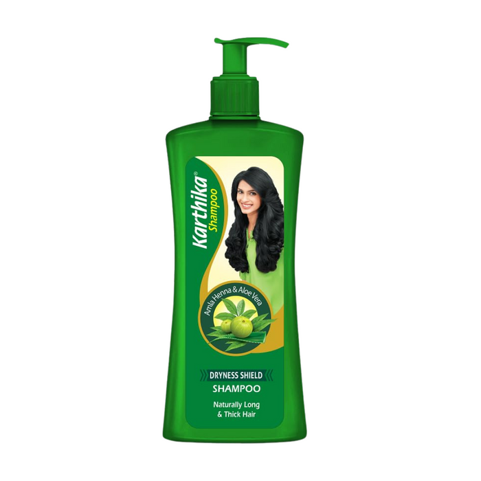 Karthika Dryness Shield Shampoo with Amla, Henna, and Aloe Vera | 650 ml