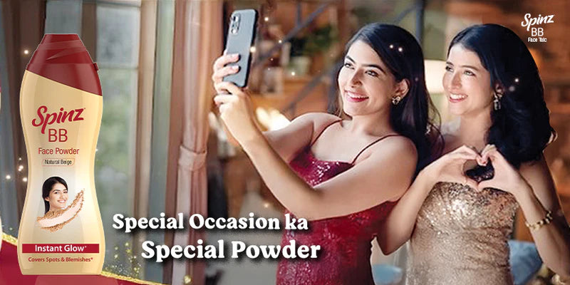 Spinz BB Talc for instant glow and smooth, even-looking skin
