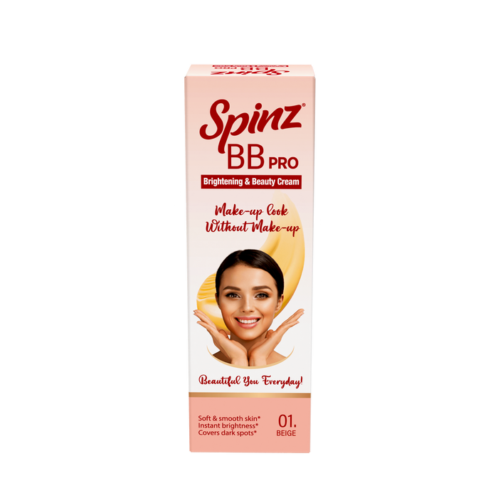 Spinz BB Pro Brightening & Beauty Face Cream (Beige 01), 29g