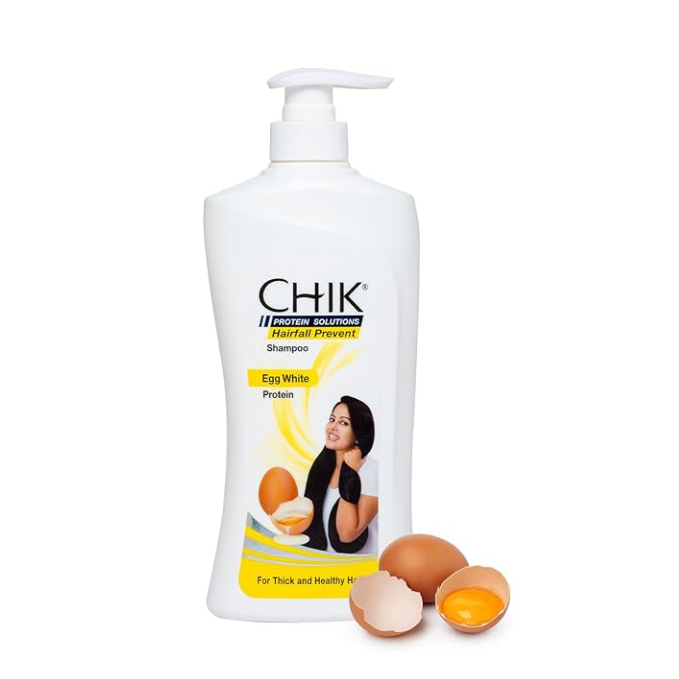 Chik Protein Solution Hairfall Prevent Shampoo, 650 ml | With Goodness Of Egg White, For Thick And Healthier Hair