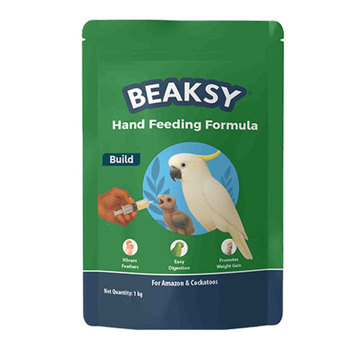 Beaksy BUILD Handfeeding Formula 1 Kg | For Healthy Parrot Growth - Cavinkart