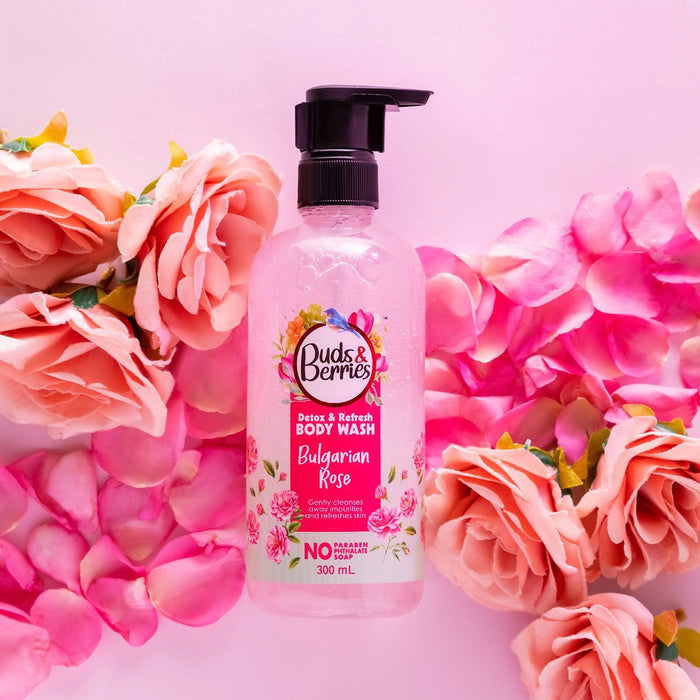 Bulgarian Rose Detox and Refresh Bodywash - 300 ml - Buds&Berries