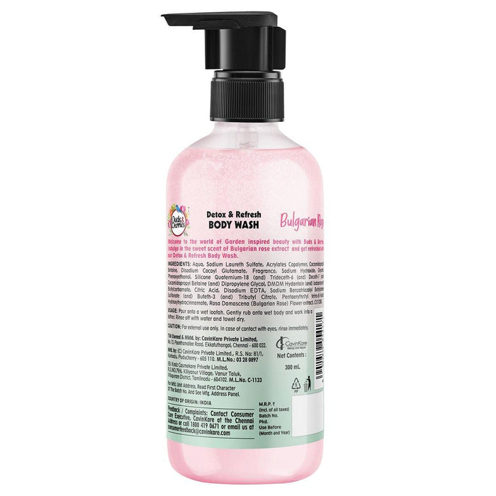 Bulgarian Rose Detox and Refresh Bodywash - 300 ml - Buds&Berries