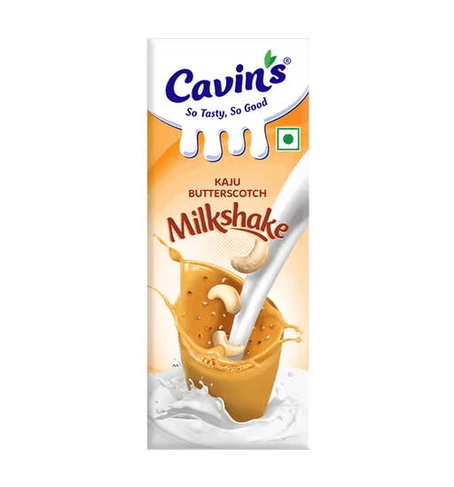 Cavin’s Kaju Butterscotch Milkshake, 180 ml (Pack of 30) | Kaju Butterscotch Milkshake - Cavinkart