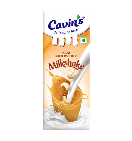 Cavin’s Kaju Butterscotch Milkshake, 180 ml (Pack of 30) | Kaju Butterscotch Milkshake - Cavinkart