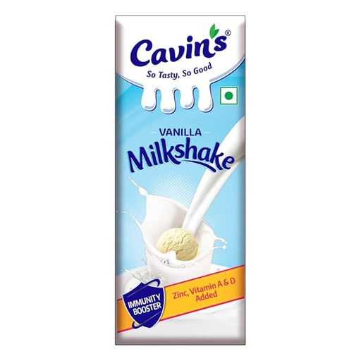 Cavin’s Vanilla Milkshake, 180ml (Pack of 30) | Vanilla Milkshake - Cavinkart